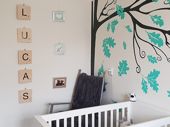 Grote Scrabble Letters Babykamer