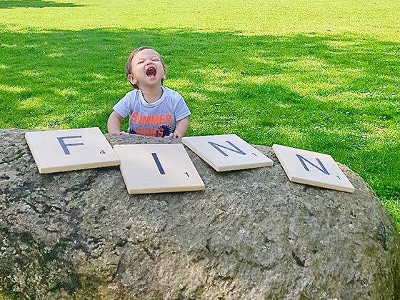 Grote Scrabble Letters Babykamer